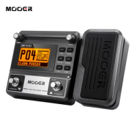 MOOER GE100 Guitar Multi-effects Processor Effect Pedal with large LCD display 8 effect modules Loop Recording (180 Seconds)