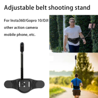 For Insta360 X 4/GO 3/Gopro 11/DJI Action 4 Camera Stand Adjustable Waist Belt Stand Mobile Phone Selfie Waist Stand Accessories