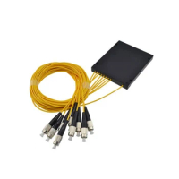 Fiber optic PLC1X8 fiber splitter FC/UPC PLC Splitter Module SM 1.5M ABS BOX