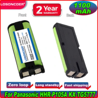 Ni-MH Battery For Panasonic HHR-P105 HHR-P105A KX-TG5777 KX-TGA571 KX-TGA242 KX-2420 KX-2422 KX-TG5779 KX-6702 Cordless Phone