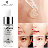 ARTISCARE Platinum Six Peptides Serum 20mL Moisturizing Hyaluronic Acid 24K Gold Face Essence Skin Care