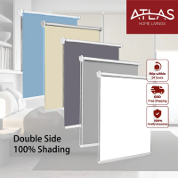<atlas>RUMAH RUMAH Sedia Stok Roller Blind Shutter Sunshade Tertebat Terma Pemasangan Mudah</atlas>