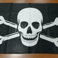 johnin 90x135cm Skull Cross bones Pirates Flag of jolly roger