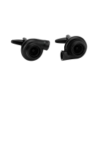 Mooclife Simple Personality Plated Black Blower Cufflinks