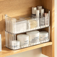 Medicine Cabinet Organizer 3 Pack Plastic Stackable Storage with 2 Drawers Bathroom Mirror Cabinet O