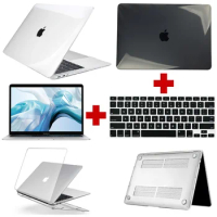 Laptop Case for Apple Macbook Air 13/11/MacBook Pro 13/16/15 Inch Protector Case+Screen Protector +Keyboard Cover