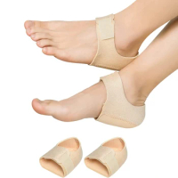 Heel Cushions Gel Feet Skin Care Socks Heel Cups Pads Protectors Plantar Fasciitis Inserts Support Pain Relief Repair Heel Cover