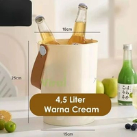 Wadah Es Batu Soft Drink Tansparan Container Es Batu Minuman Dingin Design Ember Minimalis Elegan HS