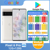 Google Pixel 6 Pro 6pro 5G Unlocked 6.7inch Screen 30W Charge 12GB RAM 128/256GB ROM used phone Cell