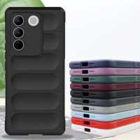 Case For Vivo V27 Cases Vivo V23 V25 V27 Pro 5G Cover Skin-Friendy Shockproof Silicone Original TPU Protective Phone Back Cover