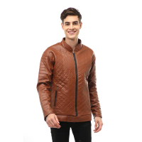 Hamlin Halbert Outerwear Jaket Kulit Pria Waterproof & Windproof Material Leather ORIGINAL - Brown