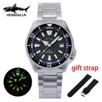 HEIMDALLR Titanium NH36 Automatic Men's Watch Mechanical C3 Luminous Dial Sapphire Diver Watch 200M Mechanic Wristwatch SKX007