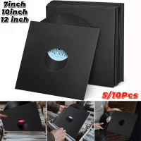 OfficeTik39 Baru 7/10/12 inci Jaket Piringan Hitam Vinyl LP Kertas Kraft Hitam Sampul Rekod Vinyl Ka