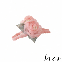 【INES】蕾絲髮夾 紗花髮夾/法式浪漫蕾絲紗花造型抓夾 鯊魚夾 髮夾(2色任選)