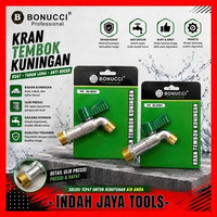 BONUCCI Kran Besi Kuningan 1/2" 3/4" Inch PVC - Brass Bibcock Keran Air Cuci Tembok Taman BNC04 3/4 