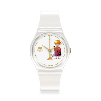 Swatch Gent 原創系列手錶 HOW MAJESTIC 英國女皇 紀念錶 (34mm) 男錶 女錶 手錶 瑞士錶 錶