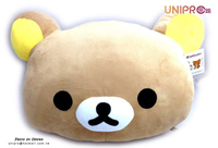 【UNIPRO】拉拉熊正版授權 Rilakkuma 輕鬆熊 哥哥 棕熊 頭型 抱枕 靠枕 暖手枕 小
