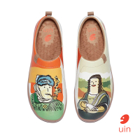 【uin】西班牙原創設計 女鞋 梵高與蒙娜麗莎彩繪休閒鞋W1010360(彩繪)