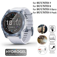 10PCS TPU Hydrogel Screen Protector for Suunto 7 Smart Watch HD Clear Soft Protective Film for Suunto 9 / 9 Peak / 9 Baro