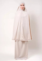 SITI KHADIJAH Siti Khadijah Telekung Modish Ashdeen in Beige