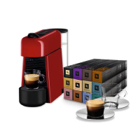 【Nespresso】登記贈15%mo幣！膠囊咖啡機 Essenza Plus(探索禮盒120顆迎新會員組/義式)