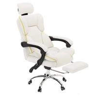 White Swivel Office Chair Recliner Mobile Ergonomic Vanity Office Chair Study Armchair Ergonomica Living Room Furniture