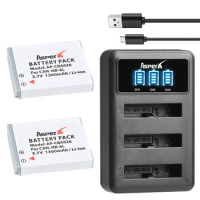 NB-6L NB 6L NB-6LH Battery Bateria + LED USB Charger For Canon IXUS 310 SX240 SX275 SX280 SX510 SX500 HS 95 D10 S120 S200