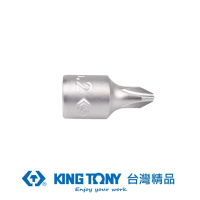【KING TONY 金統立】專業級工具1/4 DR.十字起子頭套筒PH1(KT201101X)