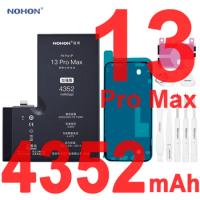 Nohon Battery For iPhone 13 Pro Max 13ProMax 4352mAh Real Capacity Built-in Li-polymer Bateria For Apple iPhone13 ProMax + Tools
