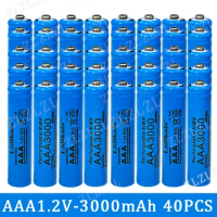 2-120PCS High Quality 1.2V AAA 3000mAh Nickel Hydrogen Battery Alkaline 1.2V Clock Toy Camera Battery Rechargeable Battery