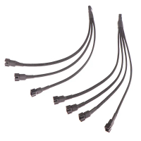 1PC FAN Splitter Cách 4pin Adapter cách 1 đến 1 2 3 4 Máy tính CPU fan hâm mộ Splitter PC fan hâm mộ