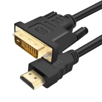 HDMI to DVI Adapter Conversion HD Cable 1m 1.5m 2m 3m 5m 4K High-definition TV Computer Monitor Projector Ps3/4 Connection Cable