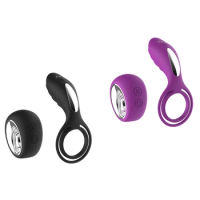 Wireless Remote Control Penis Rings Vibrating Ring Rechargeable Clitoral Massage