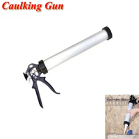 600ml Aluminum Casing Caulking Gun Durable Sausage Silicone Gun Glass Glue Gun Adhesive Sealant Guns Caulking Tool C2051202