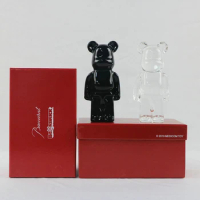 New Bearbrick X Baccara 200% BE@RBRICK 14cm Crystal Building Block Bear Color Box Gift Box Packaging 8 Color Trend Toy Dolls
