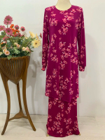 ZHK 6024  baju kurung tanpa gosok Inacalisya LYCRA DOUBLE PREMIUM