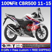 Injection For HONDA CBR500 CBR 500R 500 R RR 149No.15 CBR500R 11 12 13 14 15 500CC white glossy 2011 2012 2013 2014 2015 Fairing