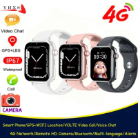 IP67 Waterproof Smart 4G Remote Camera GPS WI-FI Kid Students Wristwatch Video Call Monitor Tracker Location Android Phone Watch