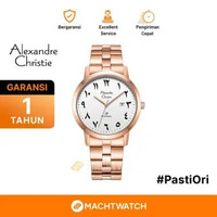 Jam Tangan Pria Alexandre Christie Primo Steel AC 1007 MD BRGSLBA Men Silver Dial Rose Gold Stainles