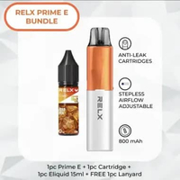RELX Prime E Bundling Liquid 15ml (Garansi Resmi id) Sunrise Orange bundling 15