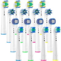 16PCS Electric Toothbrush Head - Replacement Brush Heads for Oral B Braun Enhanced Hygiene and Clean Teeth