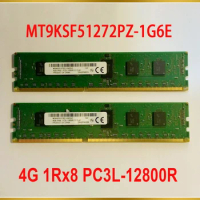 1PCS For MT RAM 4GB 4G 1Rx8 PC3L-12800R DDR3L 1600 REG RDIMM Server Memory MT9KSF51272PZ-1G6E