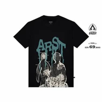 Aerostreet T Shirt Expressive Hitam Man Kaos T shirt AADAA XL