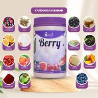 V'ASIA BERRY - FORMULASI CAMPURAN BUAH SUPERBERRIES DENGAN LIMAU GEDANG, OAT DAN INULIN