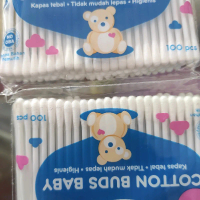 cotton bud huki/ korek kuping/ pembersih isi 100 pcs