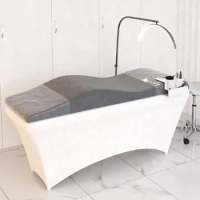 OEM Memory Foam Curved Topper Lash Bed Mattress Velvet Lash Extension Bed Beauty Spa Massage Eyelash Mattress Topper