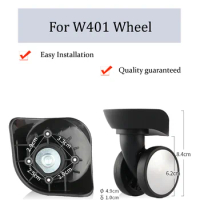 W401 Luggage Wheel Parts For American Tourister For French Ambassador Suitcase Universal Pulley Trolley Case Replacement Wheel