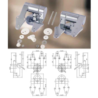 1set Toilet Seat Hinge Flush Toilet Cover Mounting Connector Soft Release Toilet Lid Hinge Mounting Fittings Replacement Parts