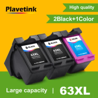 Plavetink 3PK For HP63XL 63XL for hp63 63 Remanufactured Ink Cartridges for HP Deskjet 1110 1112 2130 2133 2134 3630 printer