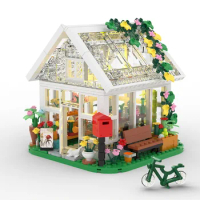 Flower House Building Set Compatible with Lego Flower Friends House Warmth Architecture Brick Model Toy Girls Valentine's Gift